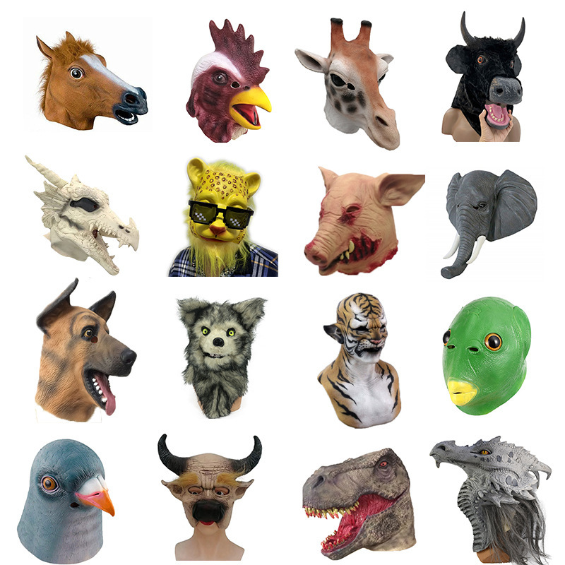 Skincare Pigeon - Put on Masks, Animal Headgear, Horse-head,
