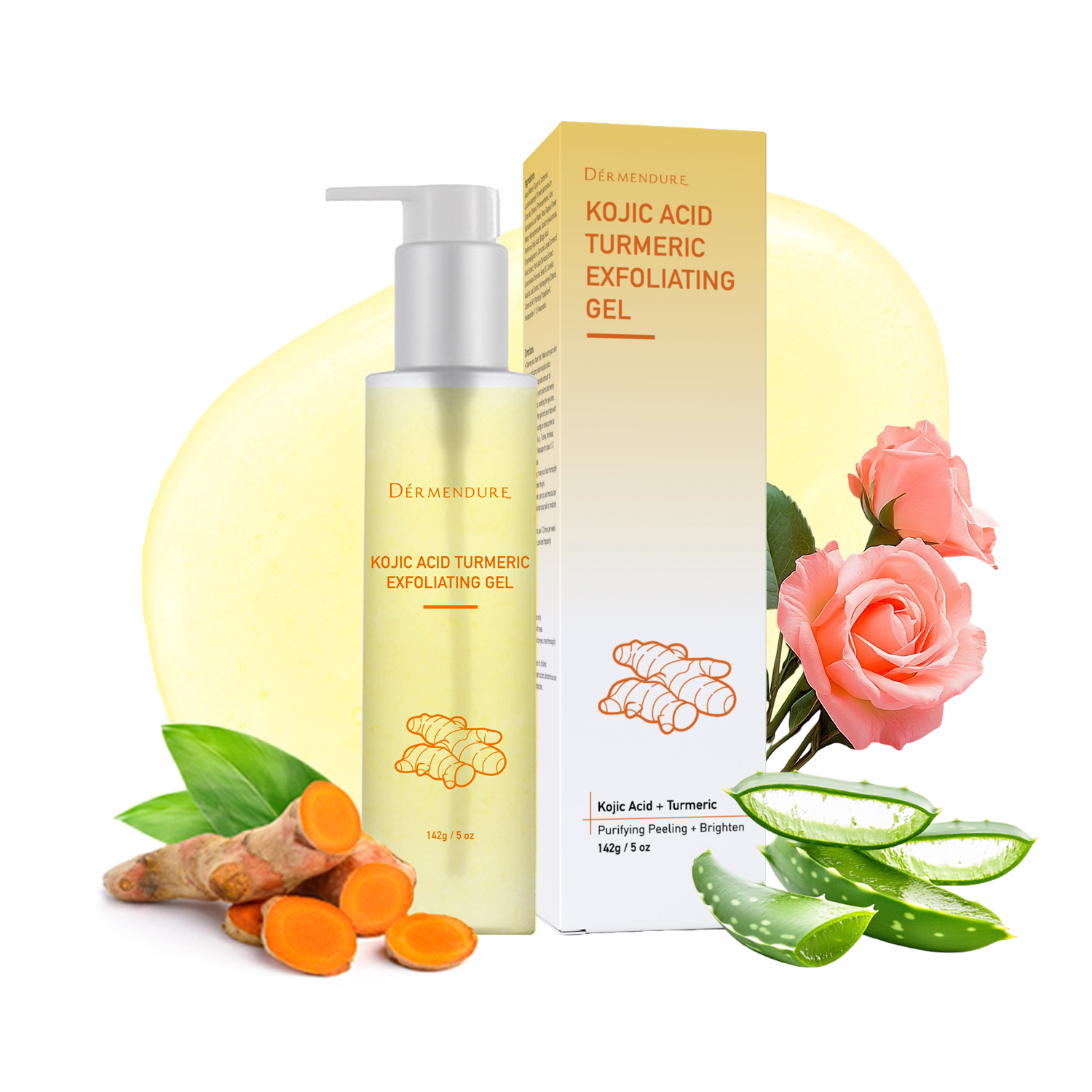 Aha Bha Exfoliant - Turmeric Kojic Acid Body Exfoliating Gel