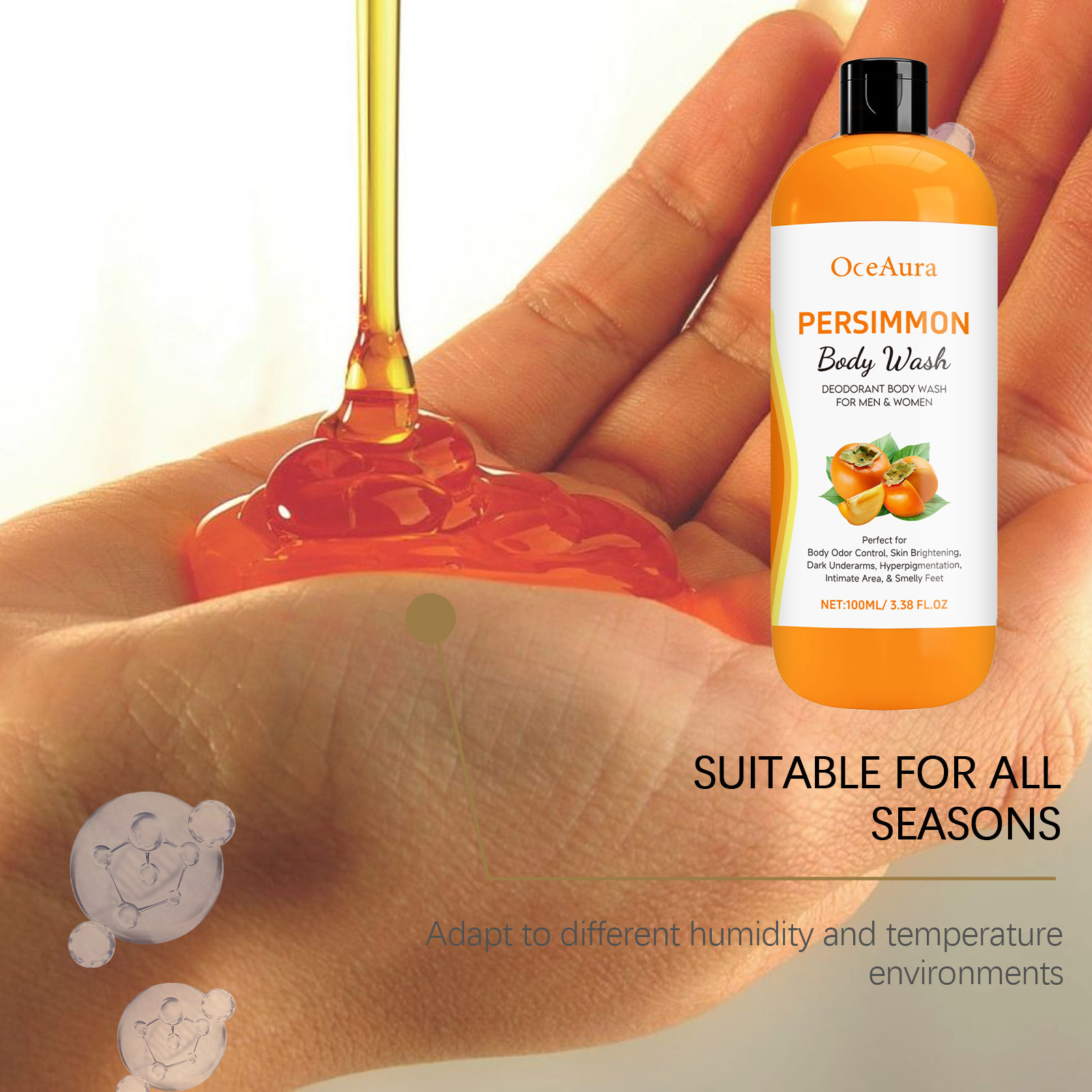 Persimmon Body Wash For Body G - Aha Bha Exfoliant avis et prix