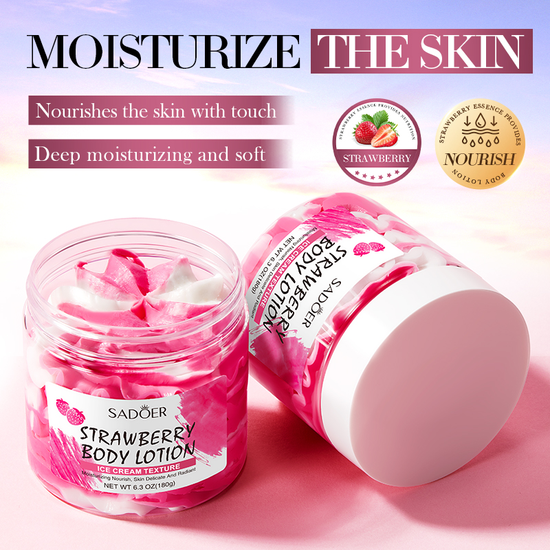 180g Strawberry Body Lotion, C - Skincare Ingredients avis et prix