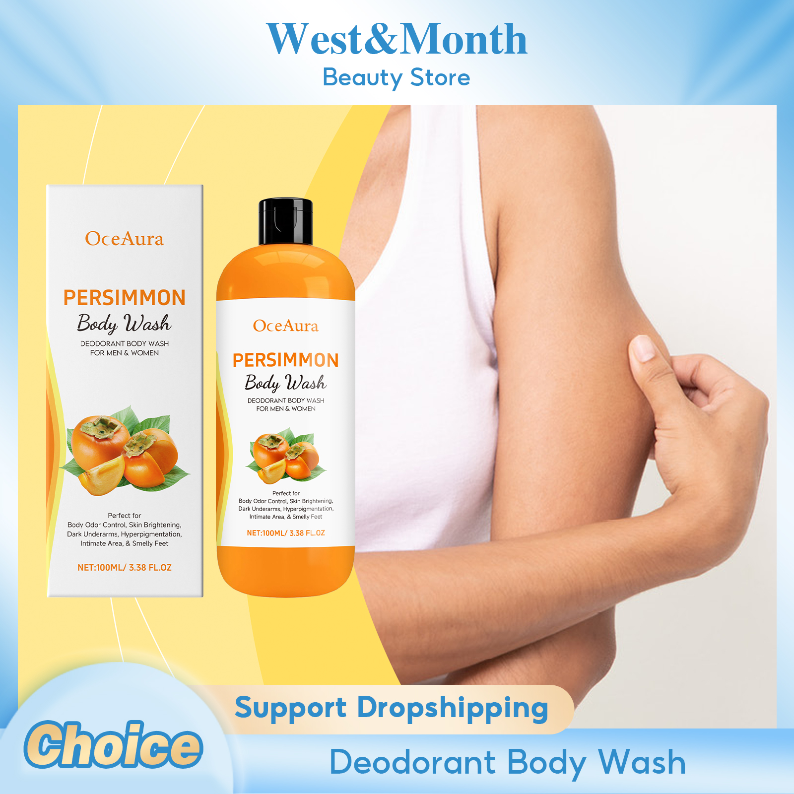 Persimmon Body Wash Remove Dir - Aha Bha Exfoliant avis et prix