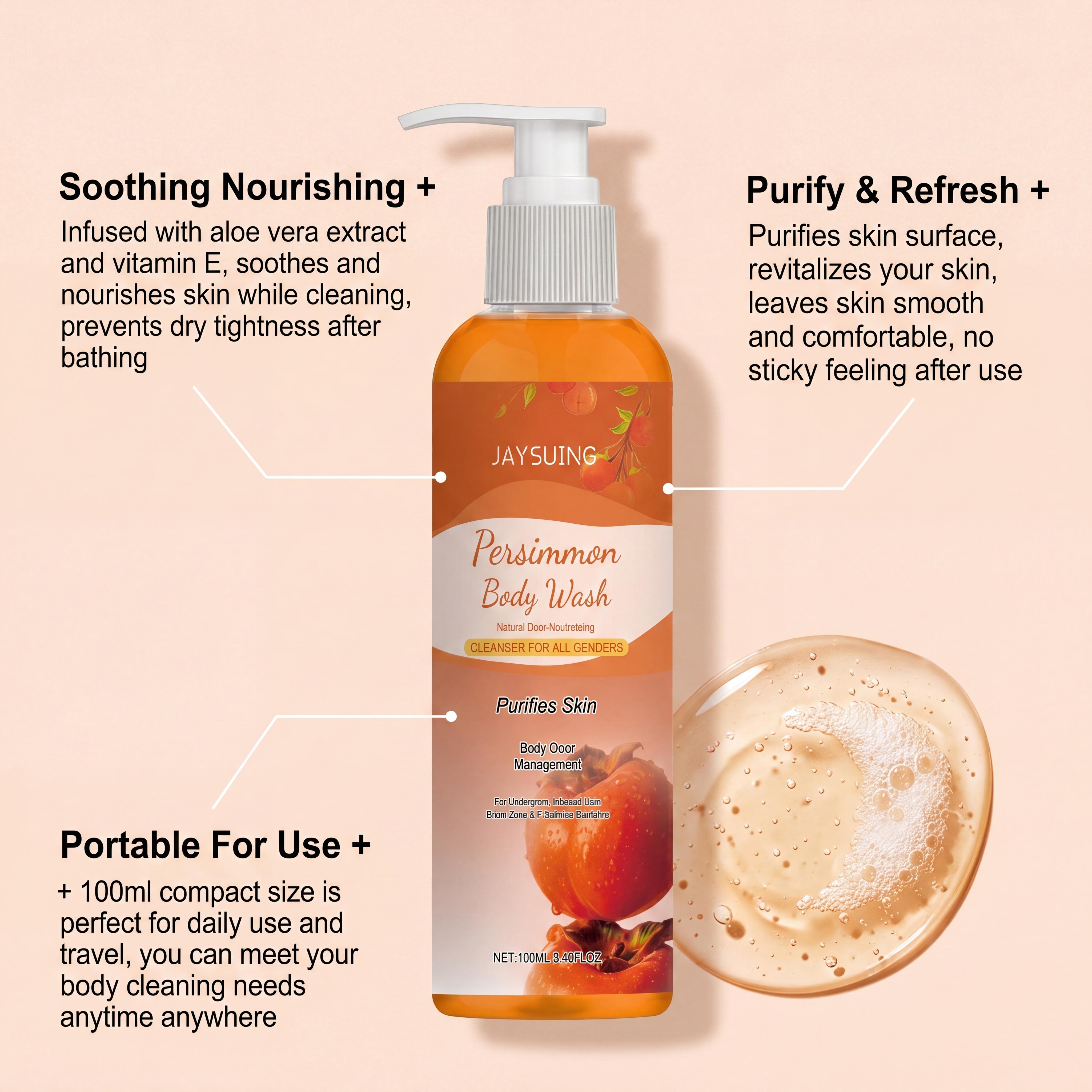 Persimmon Shower Gel Gentle Cl - Aha Bha Exfoliant avis et prix
