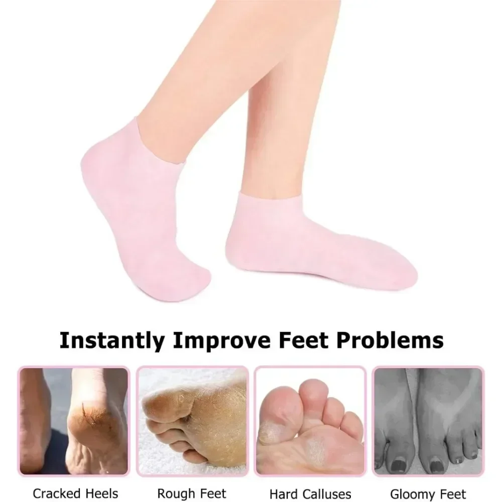 1Pair Silicone Socks Foot Spa  - Aha Bha Exfoliant avis et prix