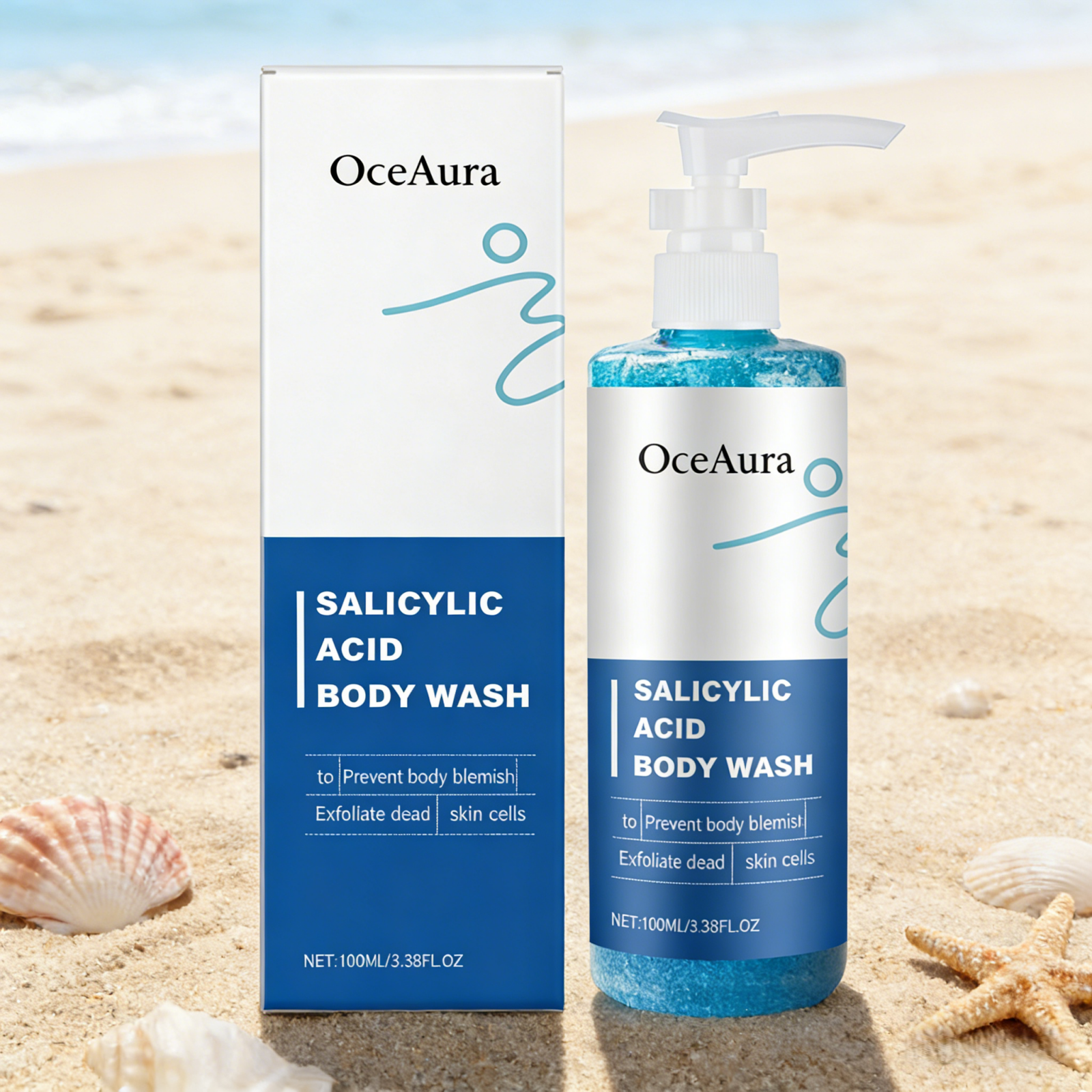 OceAura Salicylic Acid Shower  - Aha Bha Exfoliant avis et prix