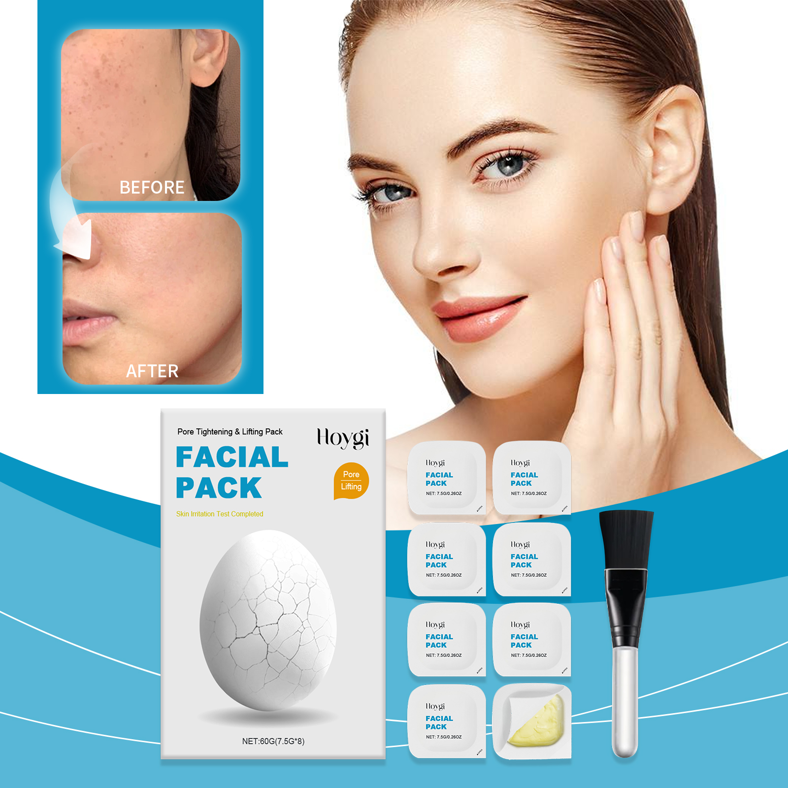 4PCS full face care apply faci - Skincare Ingredients avis et prix